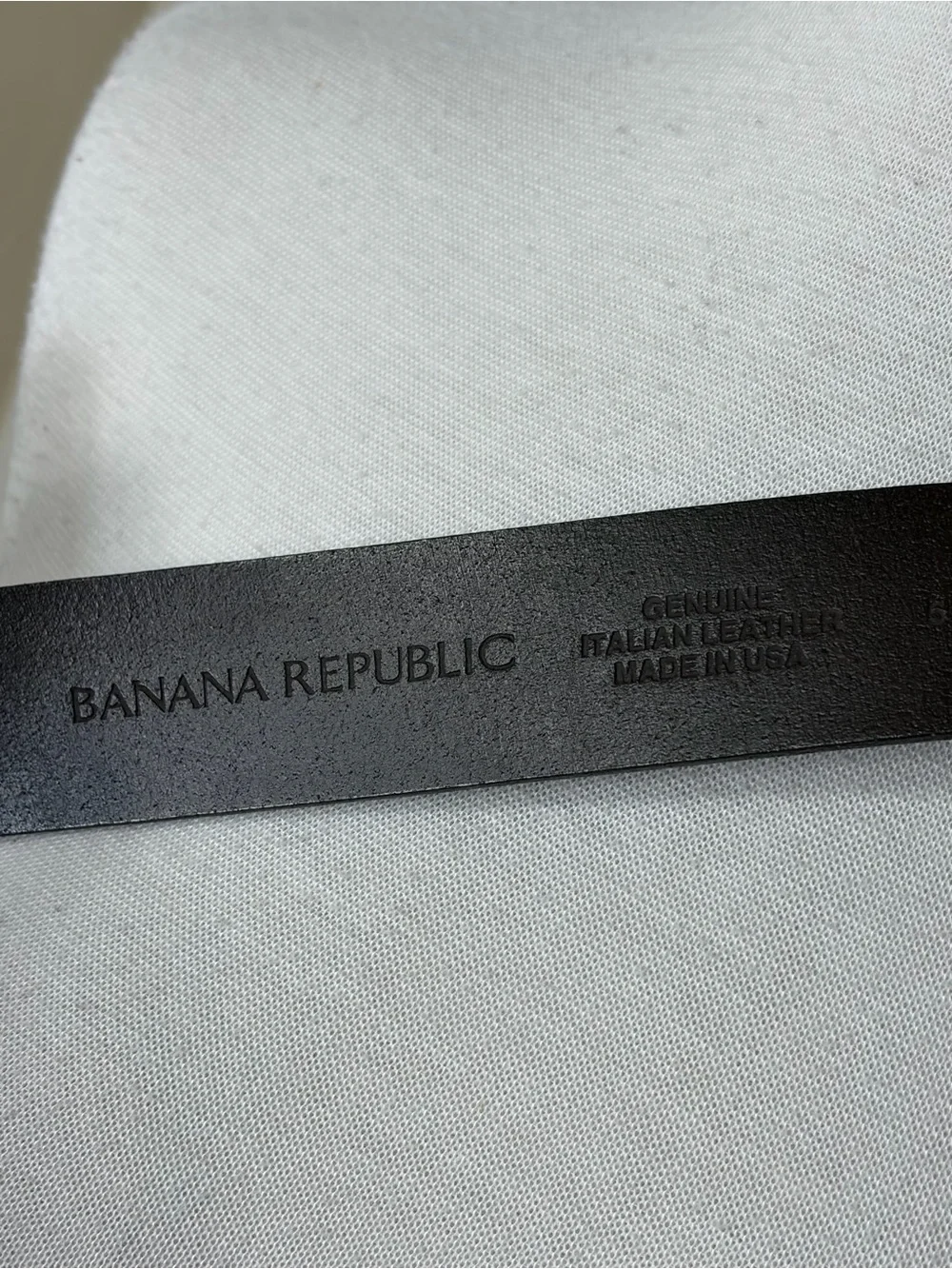 Banana Republic Men's Brown Leather Belt with Silver Buckle 34